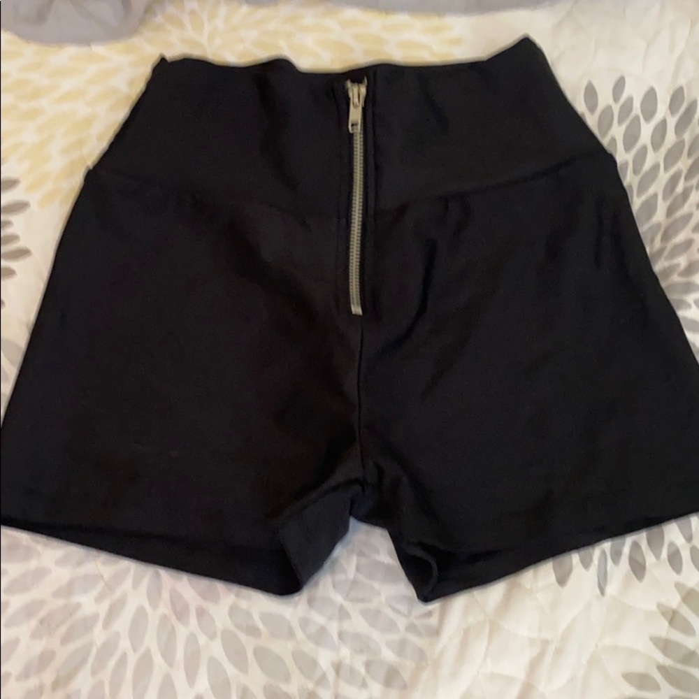 Black spandex shorts